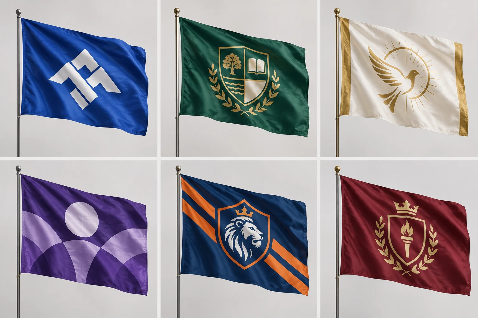 Simulação ilustrativa de bandeira para empresas